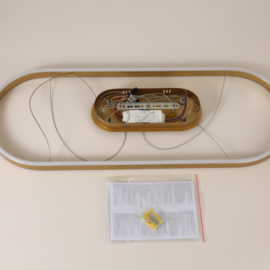 Brilagi - Κρεμαστό φωτιστικό PONDIE LED με καλώδιο LED/44W/230V 80x30 cm, χρυσό