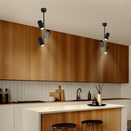 Brilagi - Κρεμαστό φωτιστικό SELE VERTICAL 3xGU10/30W/230V μαύρο