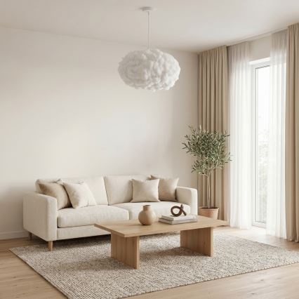 Brilagi - Κρεμαστό φωτιστικό SOLEAIR με καλώδιο 2xE27/40W/230V λευκό