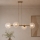 Brilagi - Κρεμαστό φωτιστικό STELLA με καλώδιο 4xE27/60W/230V μπεζ/χρυσό