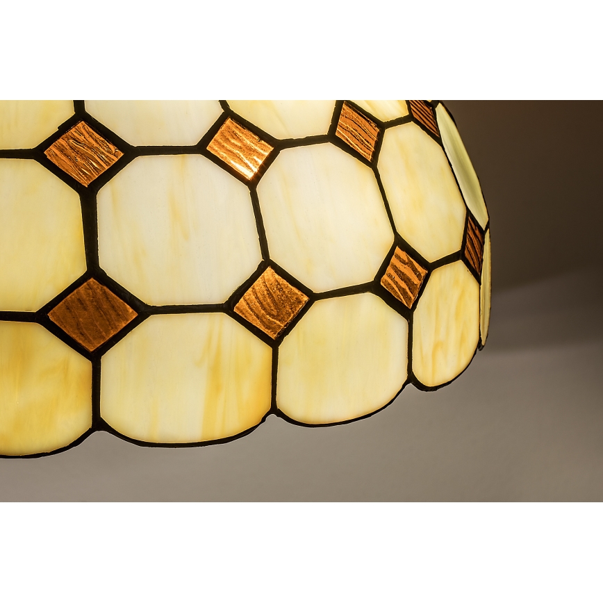 Brilagi - Κρεμαστό φωτιστικό Tiffany από βιτρώ με αλυσίδα DORAN 2xE27/60W/230V