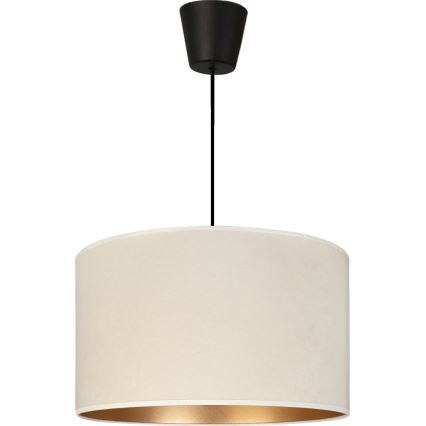 Brilagi - Κρεμαστό φωτιστικό VELVET με καλώδιο 1xE27/60W/230V Ø 40 cm κρεμ/χρυσό