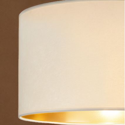 Brilagi - Κρεμαστό φωτιστικό VELVET με καλώδιο 1xE27/60W/230V Ø 40 cm κρεμ/χρυσό