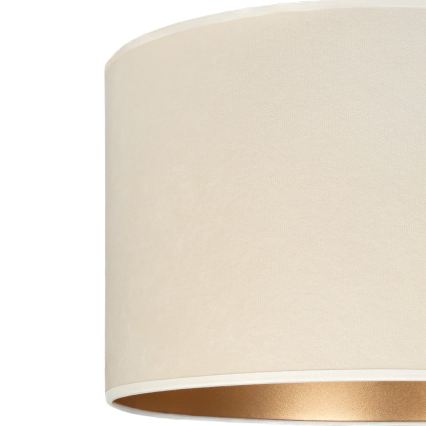 Brilagi - Κρεμαστό φωτιστικό VELVET με καλώδιο 1xE27/60W/230V Ø 40 cm κρεμ/χρυσό