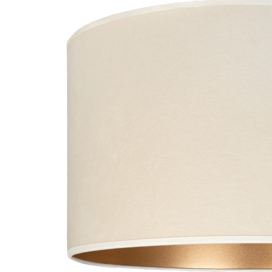 Brilagi - Κρεμαστό φωτιστικό VELVET με καλώδιο 1xE27/60W/230V Ø 40 cm κρεμ/χρυσό