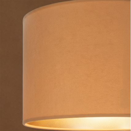 Brilagi - Κρεμαστό φωτιστικό VELVET με καλώδιο, 1xE27/60W/230V, διάμ. 40 εκ., μπεζ/χρυσό