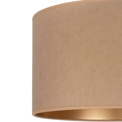 Brilagi - Κρεμαστό φωτιστικό VELVET με καλώδιο, 1xE27/60W/230V, διάμ. 40 εκ., μπεζ/χρυσό