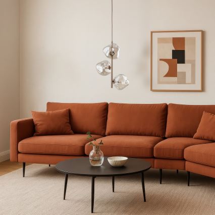 Brilagi - Κρεμαστό φωτιστικό VULCANO σε καλώδιο 3xG9/8W/230V μπεζ/καπνιστό μπεζ