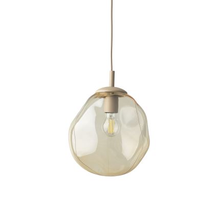 Brilagi - Κρεμαστό φωτιστικό VULCANO με καλώδιο 1xE27/15W/230V μπεζ/καπνιστό μπεζ