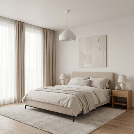 Brilagi - Κρεμαστό φωτιστικό WABI SABI με καλώδιο 1xE27/40W/230V Ø 32 cm λευκό