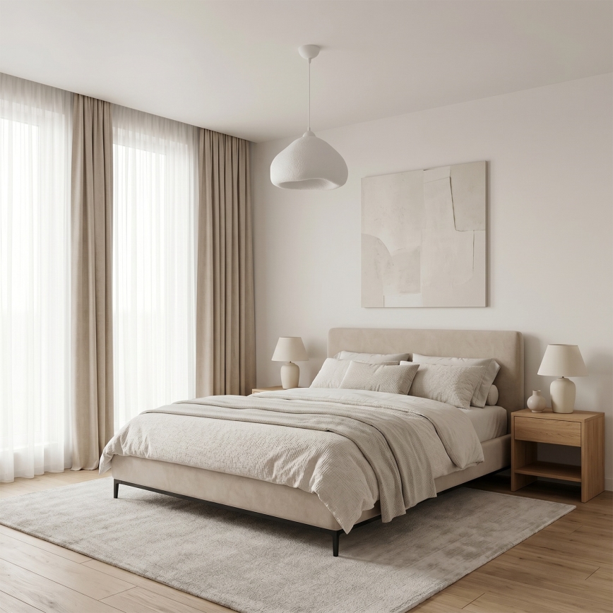 Brilagi - Κρεμαστό φωτιστικό WABI SABI με καλώδιο 1xE27/40W/230V Ø 32 cm λευκό