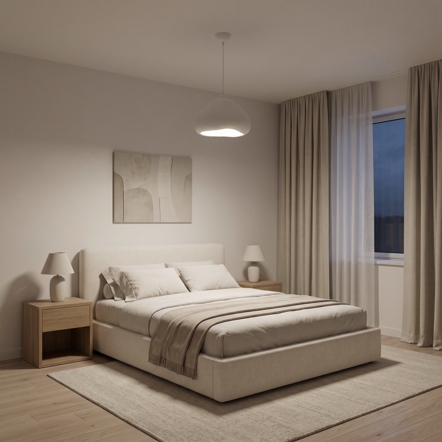 Brilagi - Κρεμαστό φωτιστικό WABI SABI με καλώδιο 1xE27/40W/230V Ø 32 cm λευκό