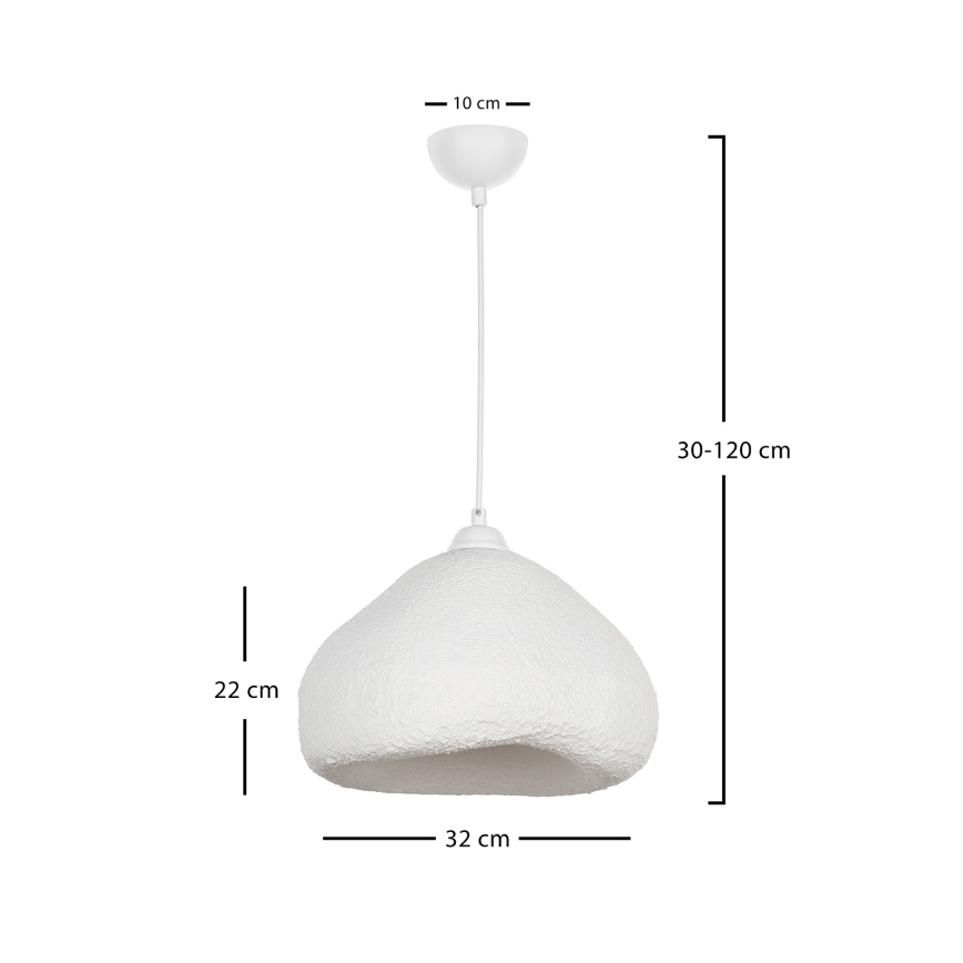 Brilagi - Κρεμαστό φωτιστικό WABI SABI με καλώδιο 1xE27/40W/230V Ø 32 cm λευκό