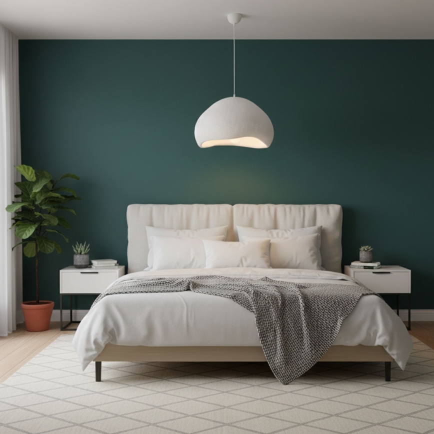 Brilagi - Κρεμαστό φωτιστικό WABI SABI με καλώδιο, 1xE27/40W/230V, Ø 50 cm, λευκό