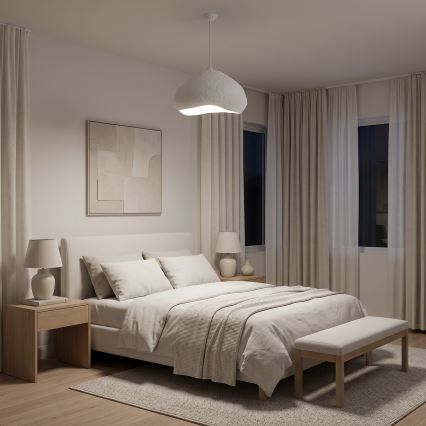 Brilagi - Κρεμαστό φωτιστικό WABI SABI με καλώδιο, 1xE27/40W/230V, Ø 50 cm, λευκό