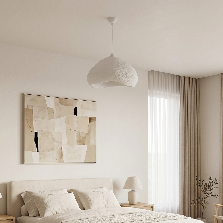 Brilagi - Κρεμαστό φωτιστικό WABI SABI με καλώδιο, 1xE27/40W/230V, Ø 50 cm, λευκό