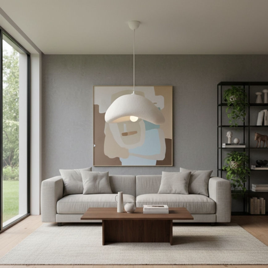 Brilagi - Κρεμαστό φωτιστικό WABI SABI με καλώδιο, 1xE27/40W/230V, διάμ. 42 εκ., λευκό