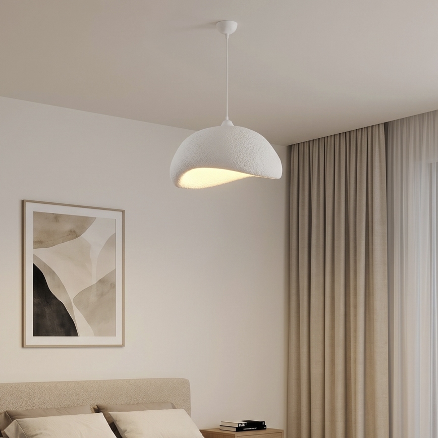 Brilagi - Κρεμαστό φωτιστικό WABI SABI με καλώδιο, 1xE27/40W/230V, διάμ. 42 εκ., λευκό