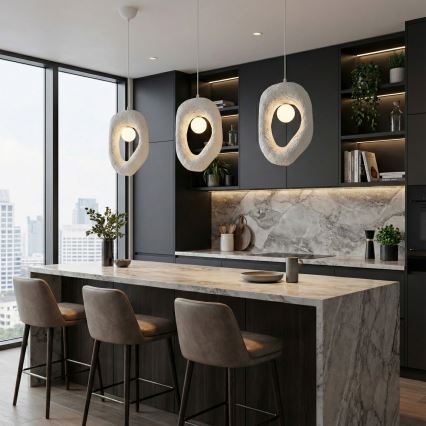 Brilagi - Κρεμαστό φωτιστικό WABI SABI με καλώδιο 1xG9/8W/230V λευκό