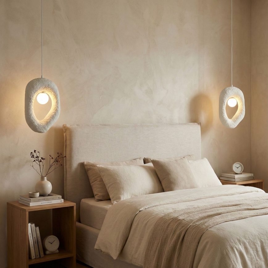 Brilagi - Κρεμαστό φωτιστικό WABI SABI με καλώδιο 1xG9/8W/230V λευκό