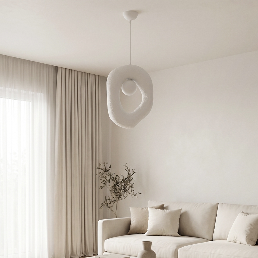 Brilagi - Κρεμαστό φωτιστικό WABI SABI με καλώδιο 1xG9/8W/230V λευκό