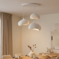BRILAGI - Κρεμαστό φωτιστικό WABI SABI με καλώδιο 3xE27/40W/230V, Ø 60 cm, λευκό