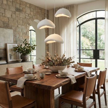 Brilagi - Κρεμαστό φωτιστικό WABI SABI με καλώδιο 3xE27/40W/230V, διάμ. 82 cm, λευκό