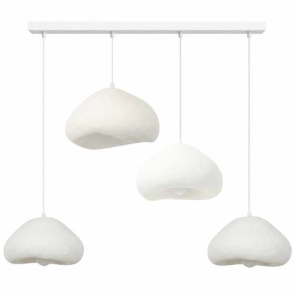 Brilagi - Κρεμαστό φωτιστικό WABI SABI με καλώδιο 4xE27/40W/230V, λευκό
