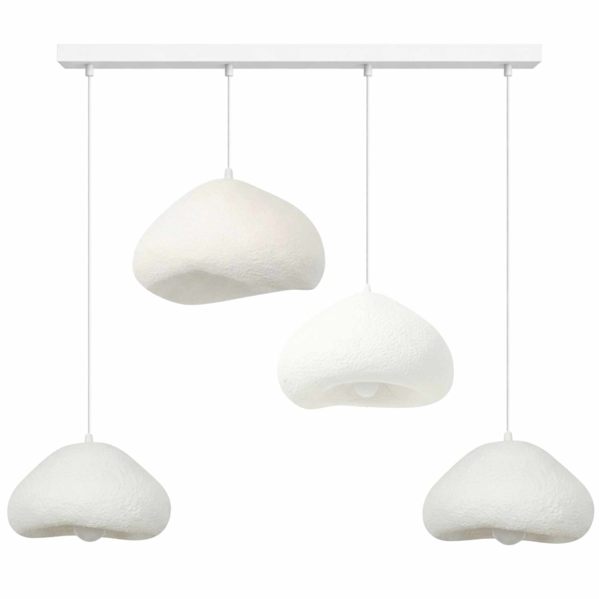 Brilagi - Κρεμαστό φωτιστικό WABI SABI με καλώδιο 4xE27/40W/230V, λευκό