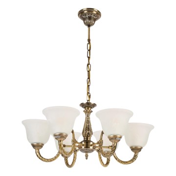 Brilagi - Κρεμαστό φωτιστικό με αλυσίδα CLASSIC 6xE14/10W/230V ορείχαλκος