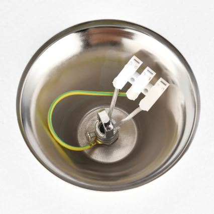 Brilagi - Κρεμαστό φωτιστικό με αλυσίδα ECLIPSE 7xE14/10W/230V διάμ. 48 εκ. ασημί