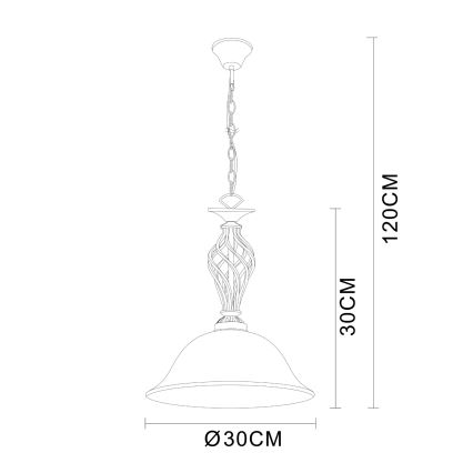 Brilagi - Κρεμαστό φωτιστικό με αλυσίδα NOSTALGIA 1xE27/60W/230V