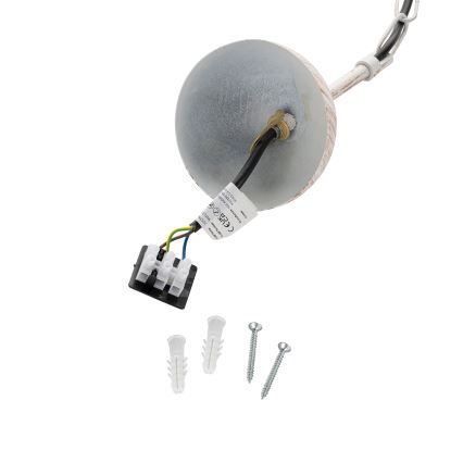 Brilagi - Κρεμαστό φωτιστικό με αλυσίδα PYRONIC 1xE27/40W/230V Ø 32 cm εκρού/πατίνα