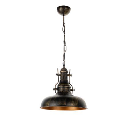 Brilagi - Κρεμαστό φωτιστικό με αλυσίδα PYRONIC 1xE27/40W/230V Ø 32 cm μπρονζέ/πατίνα