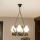 Brilagi - Κρεμαστό φωτιστικό με αλυσίδα QUEEN 4xE14/40W/230V σε απόχρωση δρυός