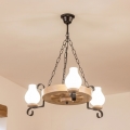 Brilagi - Κρεμαστό φωτιστικό με αλυσίδα ROATA 3xE14/40W/230V, σε απόχρωση δρυός