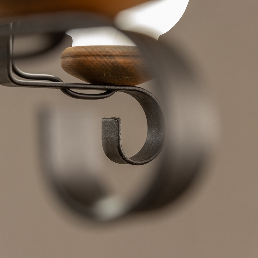 Brilagi - Κρεμαστό φωτιστικό με αλυσίδα ROATA 5xE14/40W/230V διάμ. 70 cm οξιά