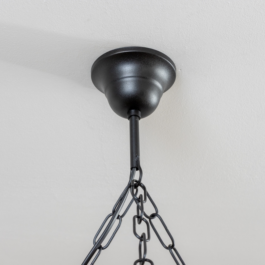 Brilagi - Κρεμαστό φωτιστικό με αλυσίδα ROATA 5xE14/40W/230V διάμ. 70 cm οξιά