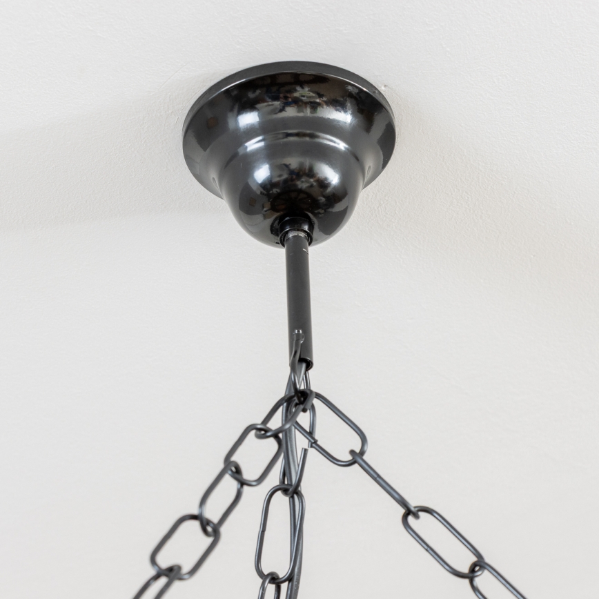 Brilagi - Κρεμαστό φωτιστικό με αλυσίδα ROATA 5xE14/40W/230V, διάμ. 70 cm, οξιά/καρυδιά