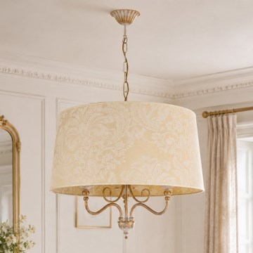 Brilagi - Κρεμαστό φωτιστικό με αλυσίδα SONIA 3xE27/15W/230V διάμ. 56 εκ. εκρού/πατίνα