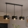 Brilagi - Κρεμαστό φωτιστικό με καλώδιο 3xE27/60W/230V μαύρο/χρυσό