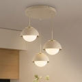 Brilagi - Κρεμαστό φωτιστικό με καλώδιο 3xE27/60W/230V μπεζ/χρυσό