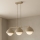 Brilagi - Κρεμαστό φωτιστικό με καλώδιο 3xE27/60W/230V μπεζ/χρυσό