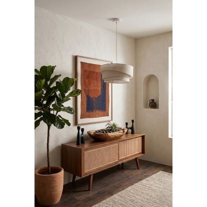 Brilagi - Κρεμαστό φωτιστικό με καλώδιο ARROW 1xE27/60W/230V Ø 45 cm μπεζ