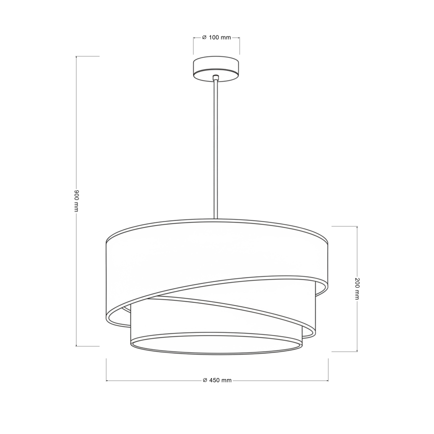 Brilagi - Κρεμαστό φωτιστικό με καλώδιο ARROW 1xE27/60W/230V Ø 45 cm μπεζ/πράσινο/λευκό