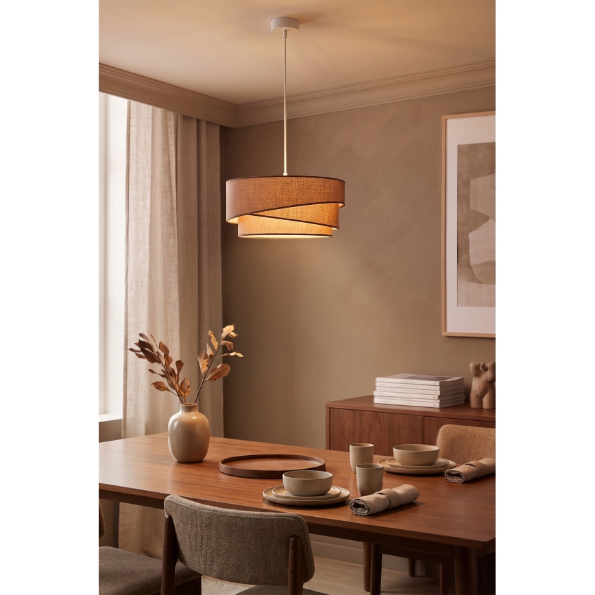 Brilagi - Κρεμαστό φωτιστικό με καλώδιο ARROW 1xE27/60W/230V διάμ. 45 cm καφέ
