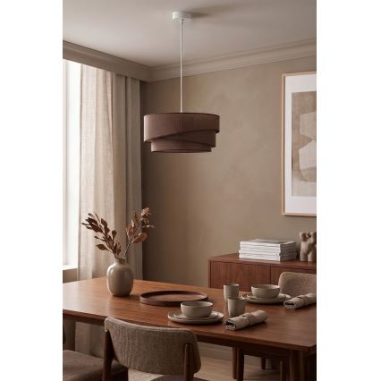 Brilagi - Κρεμαστό φωτιστικό με καλώδιο ARROW 1xE27/60W/230V διάμ. 45 cm καφέ