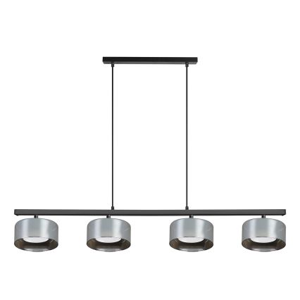 Brilagi - Κρεμαστό φωτιστικό με καλώδιο AURA LUX 4xGX53/30W/230V μαύρο/καπνιστό