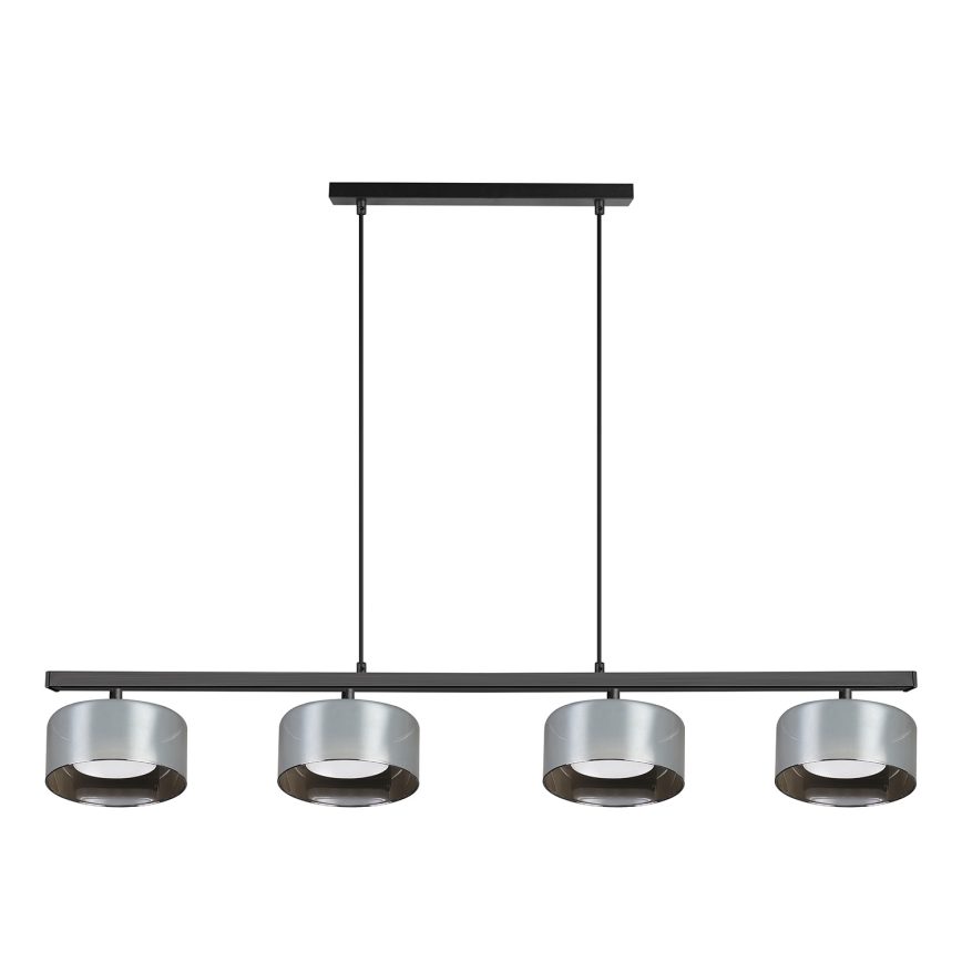 Brilagi - Κρεμαστό φωτιστικό με καλώδιο AURA LUX 4xGX53/30W/230V μαύρο/καπνιστό