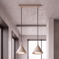 Brilagi - Κρεμαστό φωτιστικό με καλώδιο CONE DOUBLE 2xGX53/15W/230V μπεζ